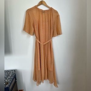 Target Who What Wear Orange Floral Dress